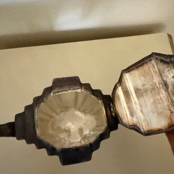 20th Century Art Deco Silverplate Teapot With Ebony Handle - Picture 5 of 5